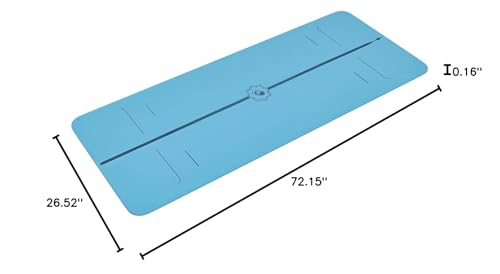 Liforme Evolve Yoga Mat - Patented Alignment Design, Advanced Non-Slip Grip - color: Blue