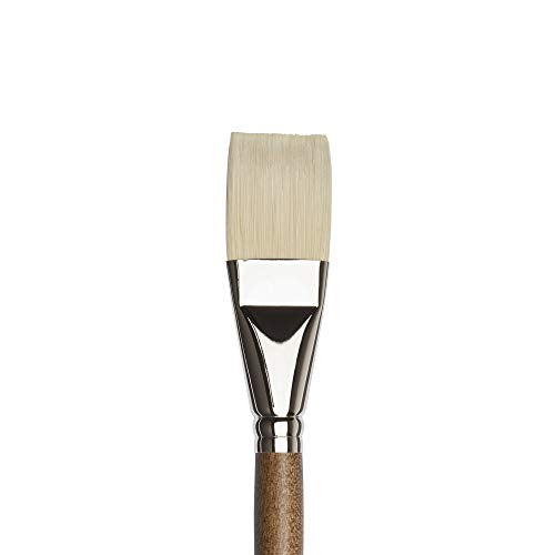 Winsor & Newton Artists' Oil Synthetic Brush, Flat #16 | Synthetic Flagged Bristles, Excellent Color Carrying Capacity, Handmade in England, For Oil Paint - style: Flat #16