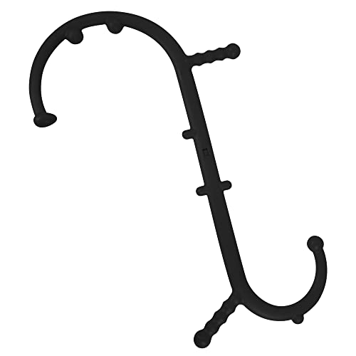 Shrdaepe Massage Trigger Point Cane, Muscle Release Tool Self Massage Hook Cane, Handheld Back, Neck, Shoulder, Leg and Feet Massager Rod, Body Deep Tissue Gifts for Men & Women, Black - color: Black