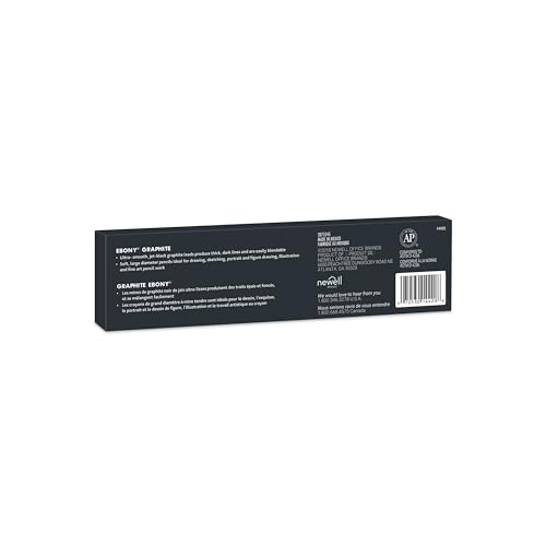 Prismacolor Ebony Graphite Drawing Pencils, Black, Adult Coloring, Box Of 12 - style: Graphite Pencils