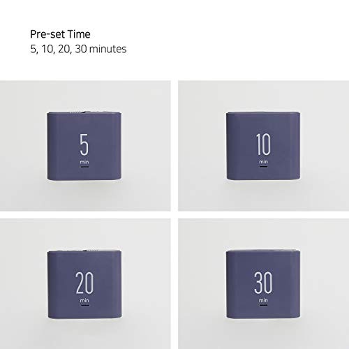 mooas Multi Clock Time Cube Timer, Alarm, Backlight, Productivity (Violet) - color: Violet
