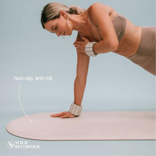 Non-Slip Anti-Roll 5mm Pilates, Yoga & Exercise Mat - color: Dusty Rose