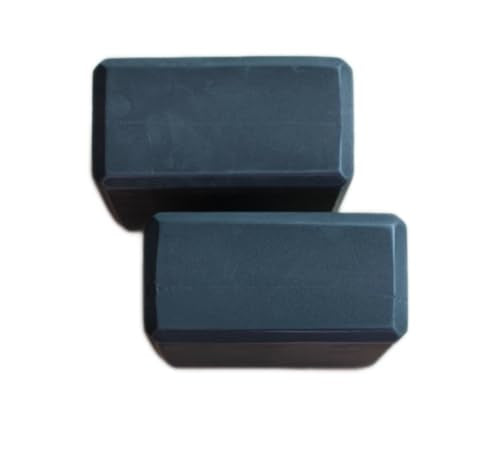Yoga Block High Density EVA Foam Blocks 2 Packs 9"x6"x3" Each, Supportive, Lightweight with Beveled Edges for Yoga, Pilates, and Meditation - color: Black