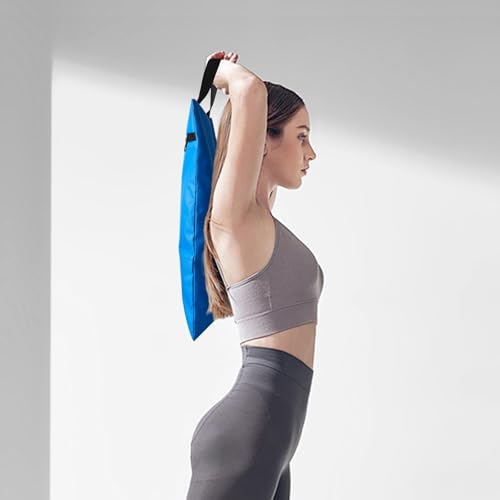Unfilled Sandbag with Dual Compartment for Yoga 2 Pack Not Include Fillers - color: Blue