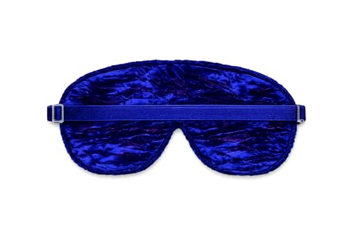 Handmade Opulence Yoga Eye Pillow - Weighted Flaxseed Fill, Lavender Aromatherapy, Satin & Velvet, Adjustable Strap - Ideal for Meditation & Restful Sleep - Fuchsia Garden - TEMFL-FG - color: Fuchsia Garden