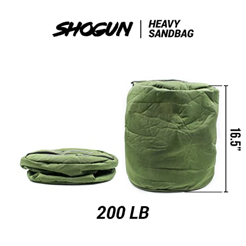 Shogun Sandbags for Working Out – Heavy Duty Workout Sandbag for Weight Training, Cross Training, Strongman, Fitness & Military Use – Adjustable Exercise Sand Bags for Full Body Training - color: Green, size: 200 LB