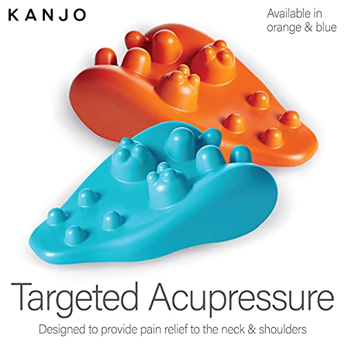 Kanjo Acupressure Neck Pain Relief Cushion | Cervical Traction Device & Acupressure Cushion for Muscle Tension & Relaxation | Helps Relieve Neck & Shoulder Pain | Blue - style: Original Neck Cushion - Blue