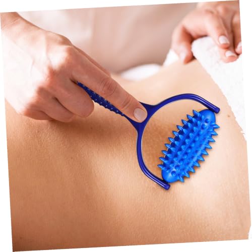 Lightweight Portable Massage Roller Stick for Sedentary Individuals and Yoga Enthusiasts for Muscle Relief with Abs PVC Material, Handheld Back and Neck Massager Tool
