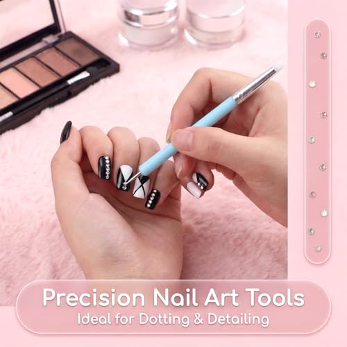 HJZHII 15 Pcs Silicone Clay Sculpting Tool, Modeling Dotting Tool | Polymer Clay Tools Dual-End Rubber Pens Modeling Dotting Tools for Painting DIY Handicraft Silicone Brush Sculpture Pottery