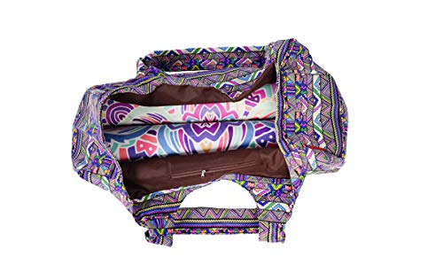 Aozora Yoga Mat Bag Large Yoga Mat Tote Sling Carrier with Pockets Fits Mats with Multi-Functional Storage Pockets Light and Durable - color: Zuma
