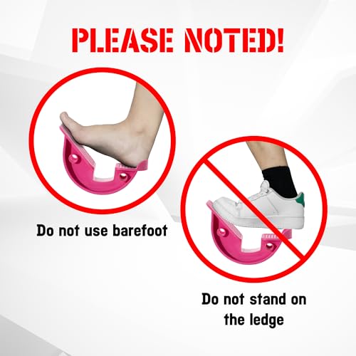 Yes4All Foot Rocker, Effective Calf Stretching and Foot Massager Stretcher for Plantar Fasciitis Relief, Improved Flexibility, Ergonomic Design for Home Exercise - color: E. Pink