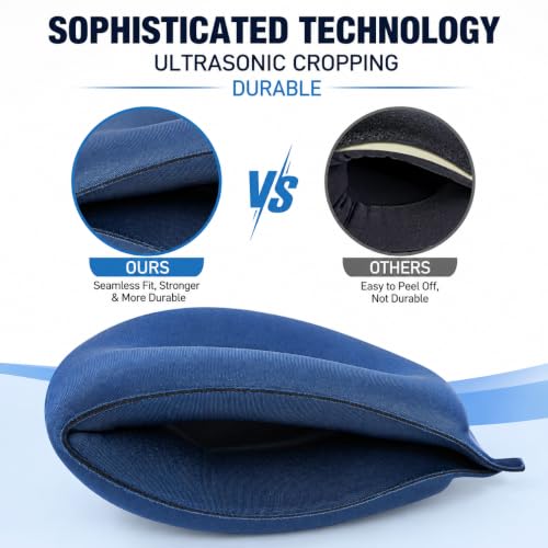 ALASKA BEAR Memory Foam Sleep Mask, Contoured Eye Cups for Women Men, Blue - color: A1 Haze Blue