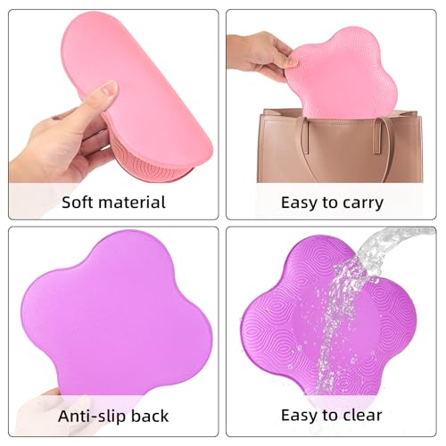 2-4 Pack Yoga Knee Pads, TPE Cushion for Pilates Exercise - color: Pink Purple