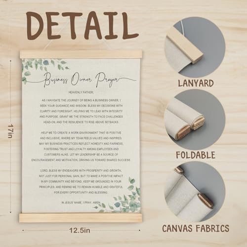 ATBWGT Entrepreneur Prayer Christian Wall Art Decor,12x16 Inch - color: Prayer - Business Owner