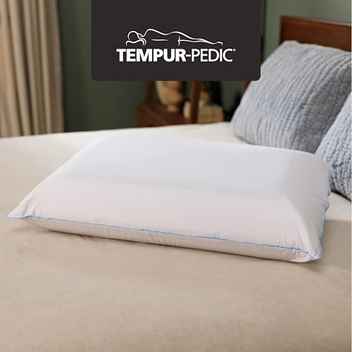 TEMPUR-Pedic TEMPUR-Cloud Dual Cooling Pillow, Queen-2-Pack, Queen, White 2 Count - color: Queen, size: 2
