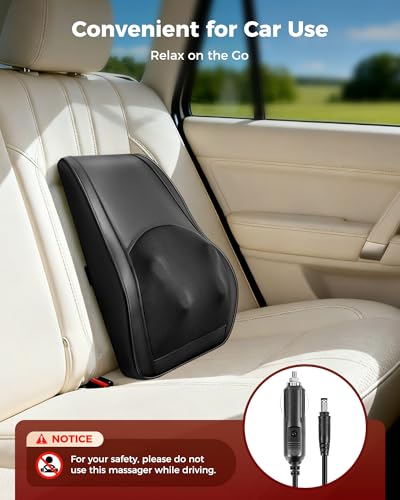 Neck Massager with Heat, Shiatsu Back and Neck Massagers, 3D Deep Tissue Massage Pillow for Back, Shoulder, Leg Pain Relief, Gifts for Mom Dad Wife, with Delicate Package & Card