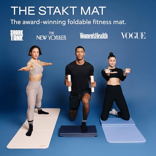 Stakt The Original Foldable Yoga Mat - Non-Slip - color: Rosewater