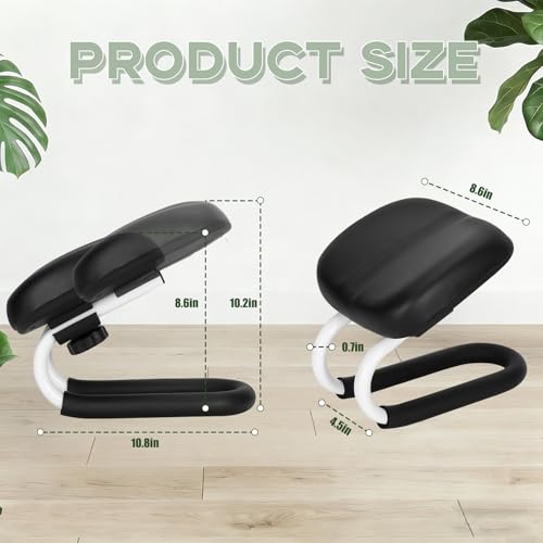 Adjustable Meditation Bench, Ergonomic Kneeling Stool for Yoga & Prayer