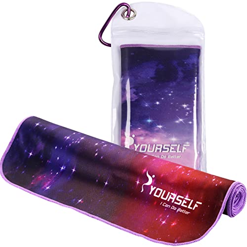 SYOURSELF Cooling Towel, Cooling Towels for Neck,40" x 12"Ice Towel for Instant Cooling Relief, Soft Breathable Chilly Towel, Perfect Yoga, Golf, Sports, Gym, Workout, Athletes Towel (1PC-Starry) - color: Starry