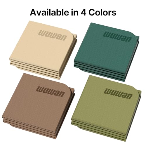 Foldable Yoga Mat 75"x31"x0.24" Portable Exercise Mat - color: Dark Green+Dark Green Grey