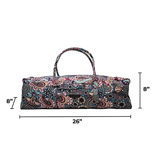 Mount Adams Yoga Mat Bag, 26"x8"x8", Fits Mats up to 74"x26"x6mm - color: Paisley