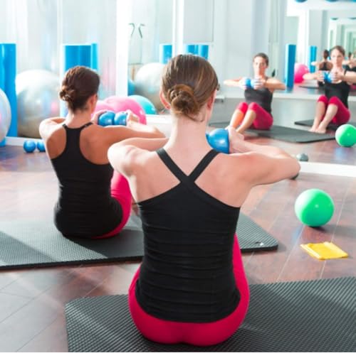 Yes4All Weighted Toning Balls for Exercise, Soft Medicine Balls for Exercise, Pilates, Yoga, Balance, Flexibility, 2-10lbs - color: Red, style: D. Pair