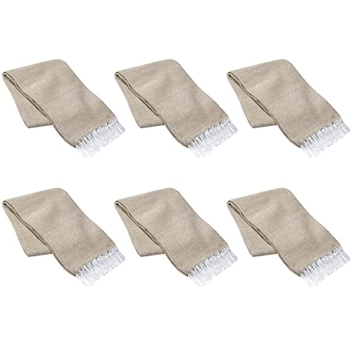 La Montana 6 Pack Heavyweight Solid Mexican Blanket, 74"x50", Tan - color: Tan