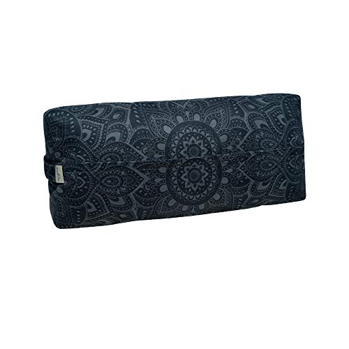 yogadesignlab | The Yoga Bolster | Comfortable, Supportive Eco-Friendly Luxury Yoga Cushion | Recycled Plastic Bottle Microfiber | Natural Cotton, Foam Filling