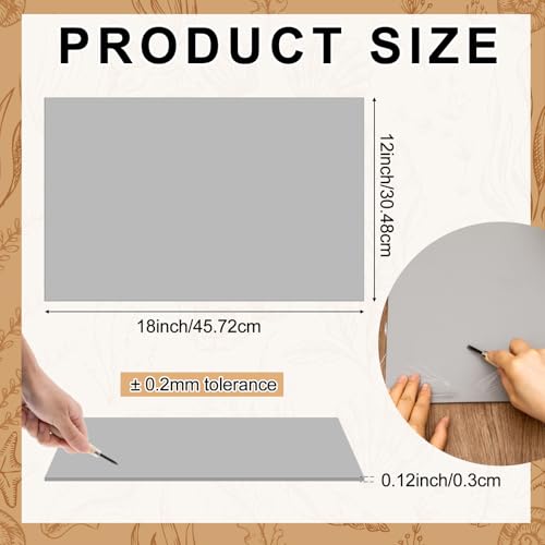 Yeaqee 4 Pcs 12 x 18 Inch Linoleum Block Rubber Carving Block Soft Linocut Blocks Large Linoleum Sheet Unmounted Lino Plates for Engraving Art Project Printmaking Artist Studio Supplies (Gray) - color: Gray, size: 12 x 18 Inch