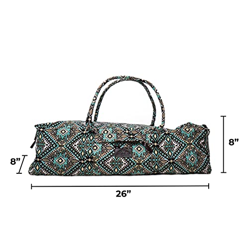 Mount Adams Yoga Mat Bag, 26"x8"x8", Fits Mats up to 74"x26"x6mm - color: Moroccan Mint