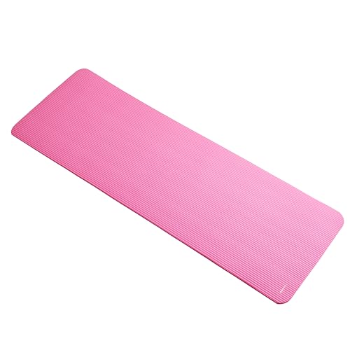 Amazon Basics Extra Thick Exercise Yoga Mat with Carrying Strap - color: Pink, style: 1/2 Inch