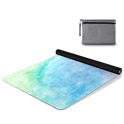 Qilmy Fantasy Mandala Pattern Yoga Mat, Non-Slip Texture Pro Yoga Mat Eco Friendly Exercise & Workout Mat for Yoga, Pilates and Floor Exercises - color: Rainbow Colors