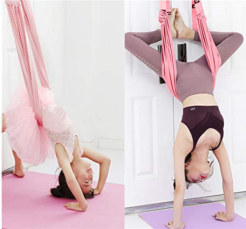 TOCO FREIDO Waist Back Leg Stretch Strap/Yoga Fitness Band, Leg Stretching Assist Trainer, Yoga Stretcher, Back Bend Split Inversion Strap for Fitness, Dance, Ballet, Gymnastics - color: Pink