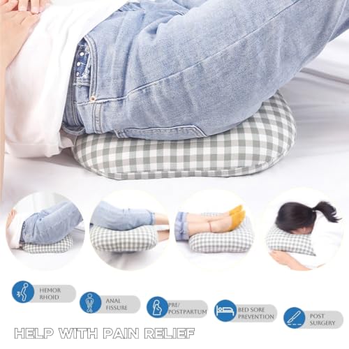 Anti-Bedsore Cushion,Pressure Ulcer Cushions,Medical Donut Pillow,Hemorrhoid Pillow for Hand and Foot Pressure Relief,Elbow,Ankle,Leg,Hip Support Pad,Small,Beige - color: Beige, size: Small