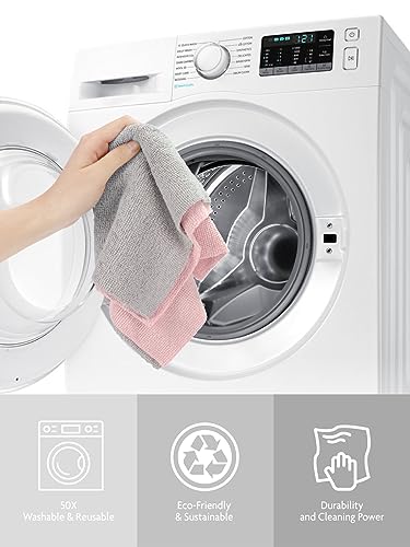 Fantasticlean Microfiber Cleaning Cloth Rolls- 150 Sheets (2 Rolls of Grey) - color: Grey, size: 150 pack