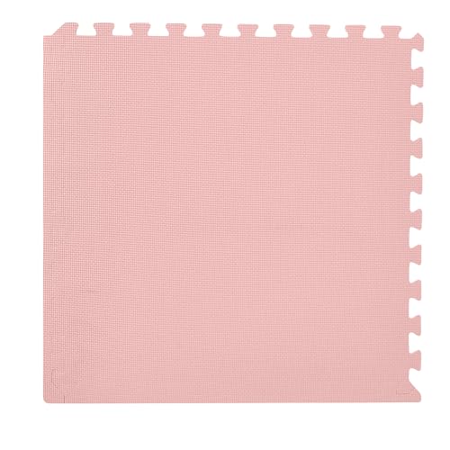 We Sell Mats 3/8" Thick Multipurpose EVA Foam Exercise Floor Mat, Interlocking Tiles, Anti-Fatigue for Home or Gym - color: Cotton Candy, style: 100 Square Feet (25 Tiles)