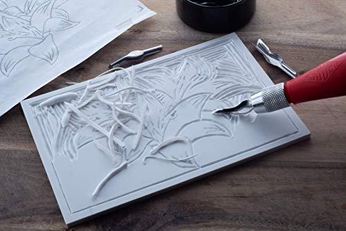 ESSDEE Mastercut Linoleum Carving Blocks - Stampmaking Printmaking Lino Carve - 200 x 150 x 4 mm - Pack of 2 - size: 200 x 150 x 4 mm