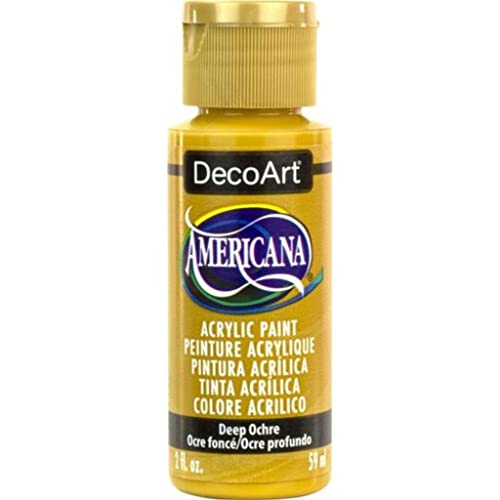 Americana Acrylic Paint 2oz-Deep Ochre -DA-392 - color: Deep Ochre, size: 2 Fl Oz (Pack of 1)