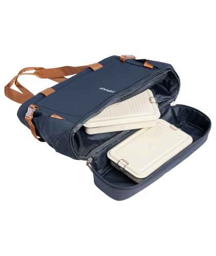 STANLEY Vitalize Tote| Gym, Work & Travel Bag with Laptop Sleeve | Expandable Bottom Compartment | Tumbler & Water Bottle Pockets | Durable Recycled Fabric | Twilight - color: Twilight, size: Tote
