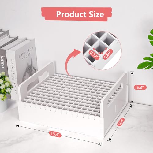 SANFURNEY Marker Pen Organizer Holder for Carts, 180 Slots | Art Marker Pens Colored Pencils Rack, Desktop Craft Supply Organizer for Home Classroom Office - size: 180-slot