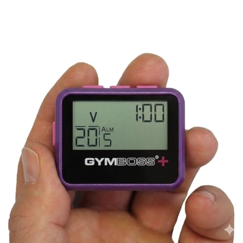 Gymboss Plus Interval Timer and Stopwatch (Violet/Pink) - color: Violet / Pink