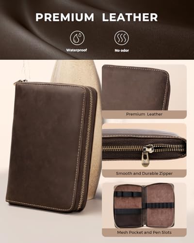 STAGEEK Mechanical Pencil Set with Leather Bag 30 Count, Drawing Pencils 0.5, 0.7, 0.9MM & 3PCS 2MM Sketching Pencils with 464PCS Lead Refills (6B 4B 2B HB 2H 4H Color) for Artist Drafting Drawing - style: Leather Bag