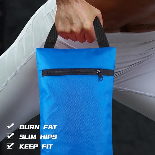 Unfilled Sandbag with Dual Compartment for Yoga 2 Pack Not Include Fillers - color: Blue
