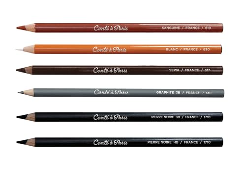 Conté à Paris 6-Count Sketching Pencils Set