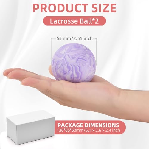 Lacrosse Ball 2 Pack for Myofascial Release Green Yellow - color: Green and Yellow