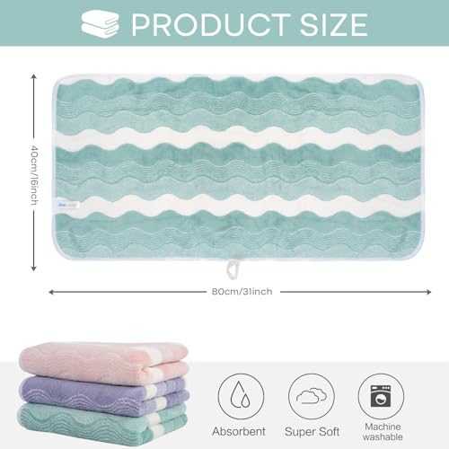 SINLAND Microfiber Bathroom Hand Towels, 16 x 31 Inch, 3Pack - color: Assort1x3