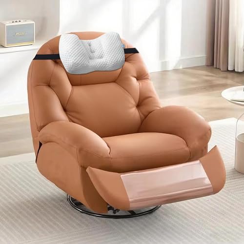 Adjustable Neck Pillow for Recliner, Headrest Pillow for Chair & Couch Support - Ergonomic Design Cushion with 2 Adjustable Strap, Recliner Head Pillow for Office, Home, Traveling (Grey) - color: Grey