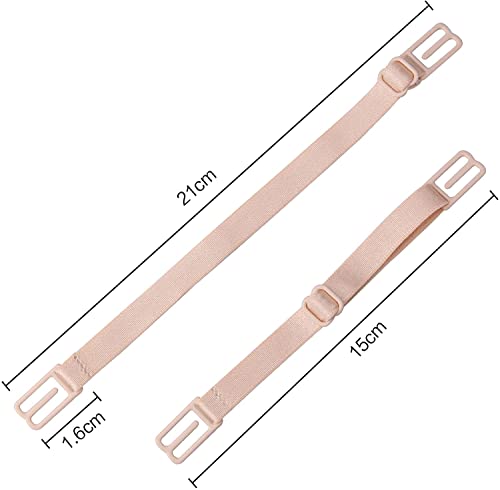 Women's Non-slip Elastic Bra Strap Holder Racer Back - Conceal Straps - color: Multicoloured-6pcs