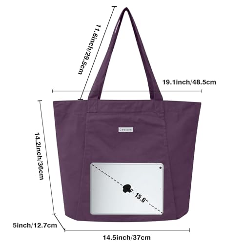 Yoga Mat Bag for Women, Pure Cotton Canvas Yoga Tote with Wet/Dry Pocket, Bottle Holder & Inner Zipper Pocket, Yoga Mat Carrier Bag for Pilates, Gym, Travel, Beach - color: Purple