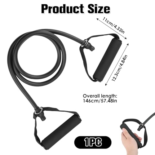 Resistance Bands with Handles, Easy Hold Working Out Exercise Bands, Comfortable Workout Accessory for Men Women Strength Training Muscle Shaping Physical Therapy Home (30LB)